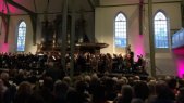 Tijdens de pauze in de oude kerk